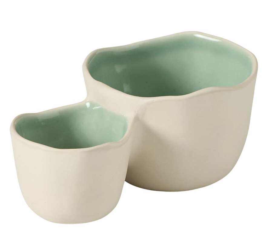 Ecology Selvedge Salt And Pepper Pinch Bowls