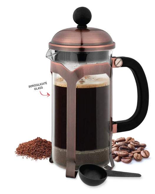 Avanti Domo Copper 4 Cup Coffee Plunger 600ml
