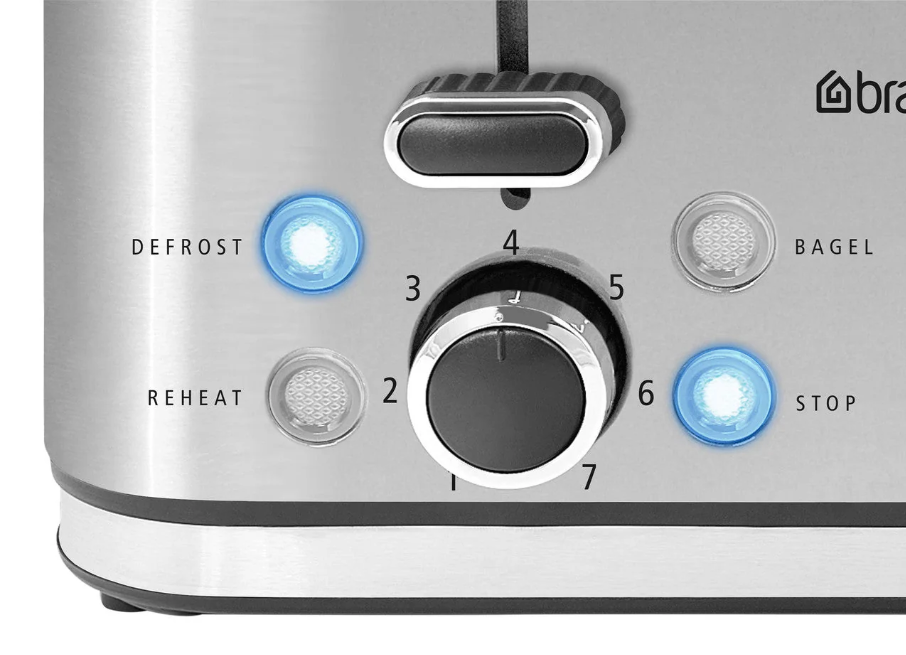 Brabantia 4 Slice Toaster Stainless Steel