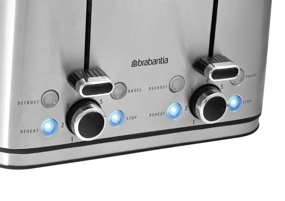 Brabantia 4 Slice Toaster Stainless Steel