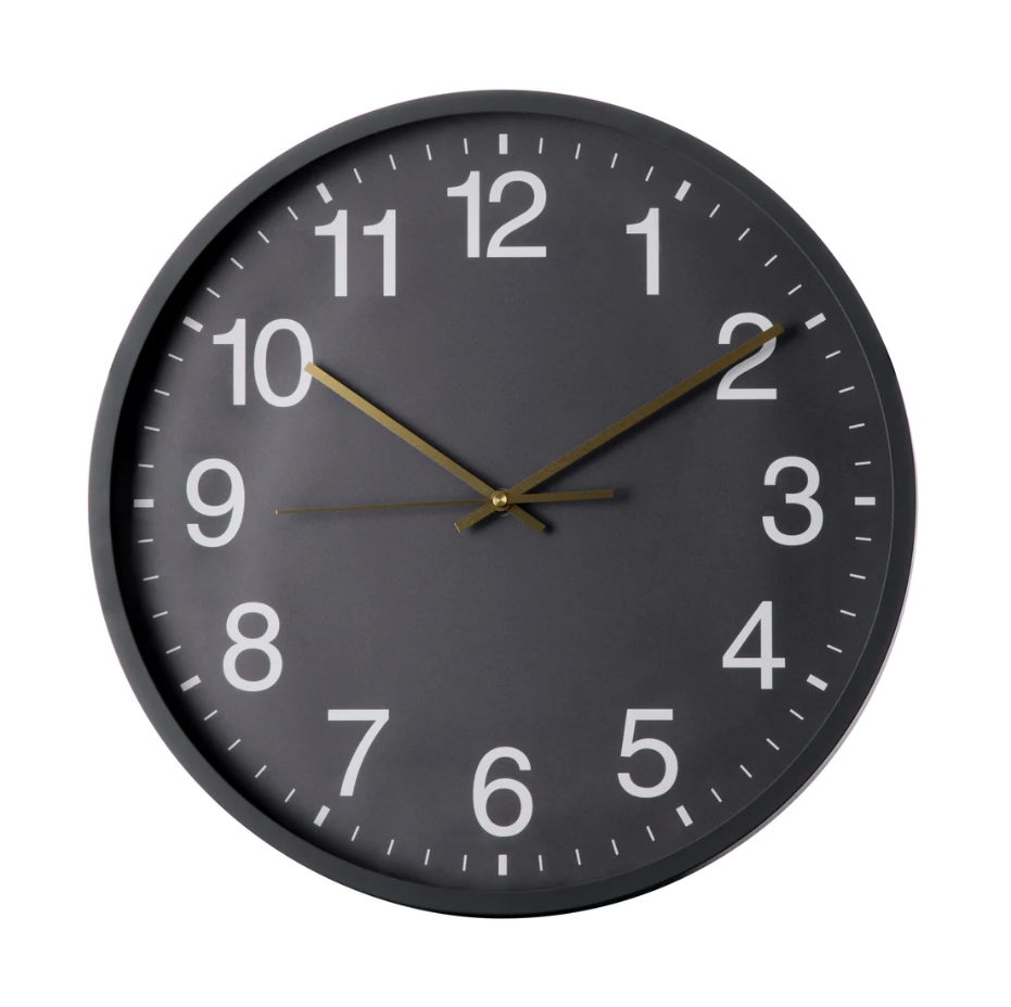 Amalfi Hudson Wall Clock Grey