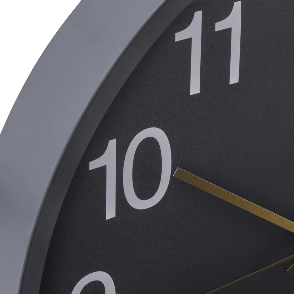 Amalfi Hudson Wall Clock Grey