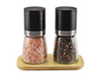 Integra Classic Upside Down Salt & Pepper Mill With Tray Black ( Black Pepper & Sea Salt)