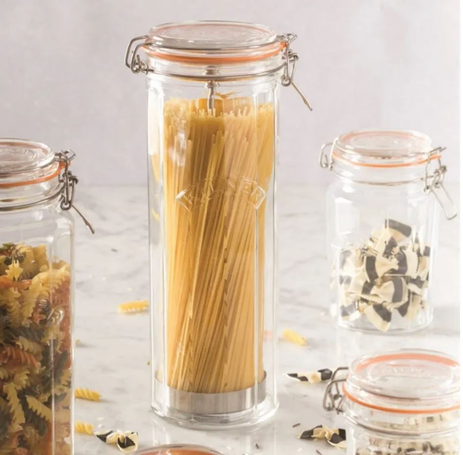 Kilner Facetted Spaghetti Jar 2.2l