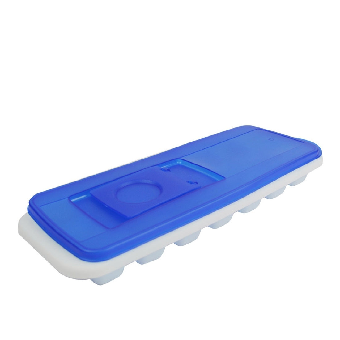 Avanti Ice Cube Tray With Pour Through Lid - Blue/white