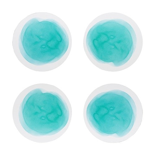 Ecology Watercolour Set Of 4 Coasters Aqua