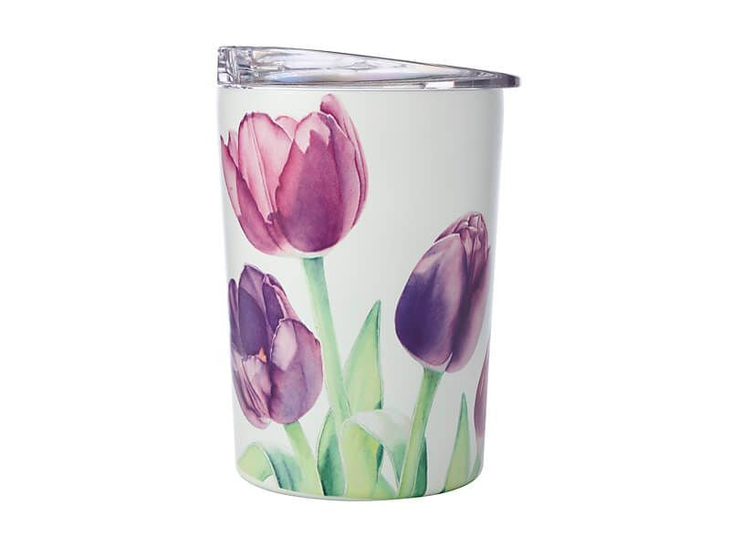 M&w Katherine Castle Floriade Double Wall Insulated Cup 360ml Tulips