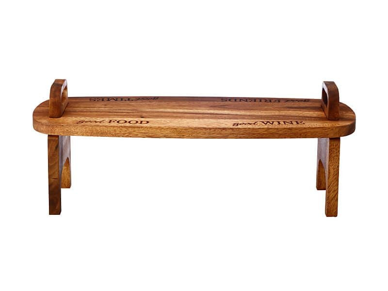 M&w Picnic Perfect Acacia Wood Serving Table 58x20cm
