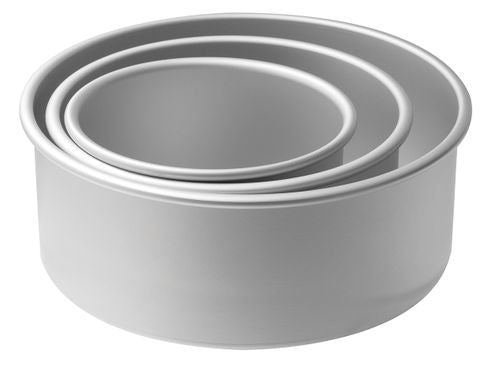 Mondo Pro Round 4in Deep Cake Pans S/3 (6in/8in/10in)