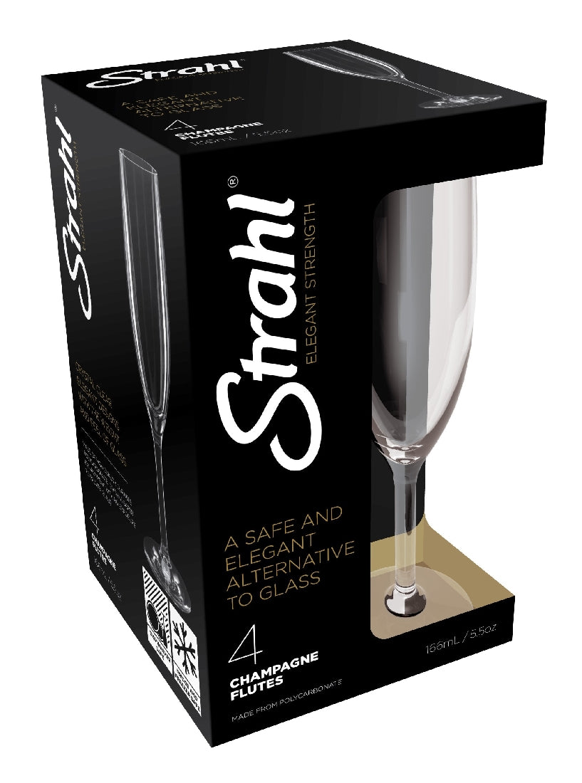 Strahl - 166ml Champagne Flutes S/4